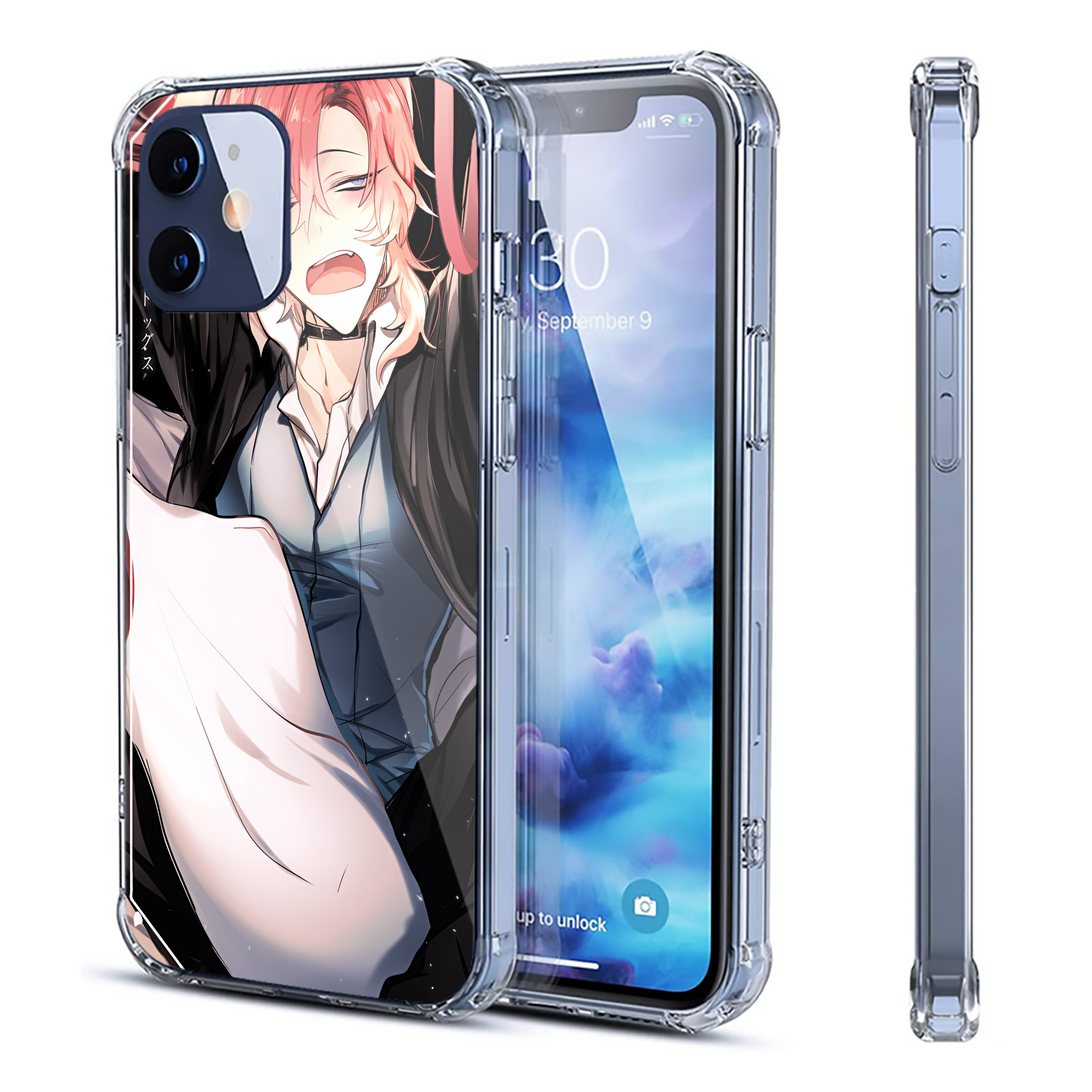 （画像用） 文豪ストレイドッグス Bungo Stray Dogs 【iPhone 12シリーズ対応】透明スマホケース（クリアソフトケース）